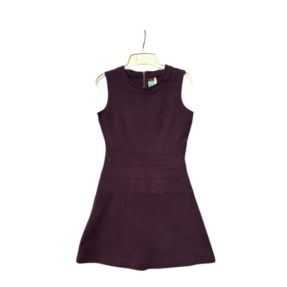 Matilda Jane Character Counts Plum‎ Purple Sleeveless Fit Flare Dress Size S